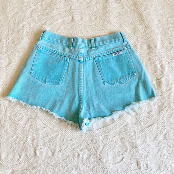 Vintage 80’s High Waisted Denim Cut Offs - Picture 2 of 6